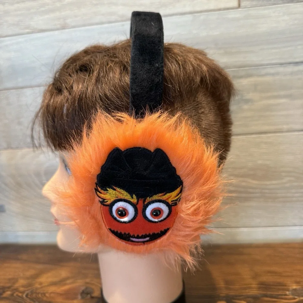 Flyers Gritty Ear Muffs NHL Philadelphia  2024 Earmuffs Orange Black